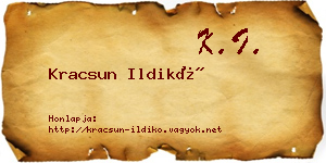 Kracsun Ildikó névjegykártya